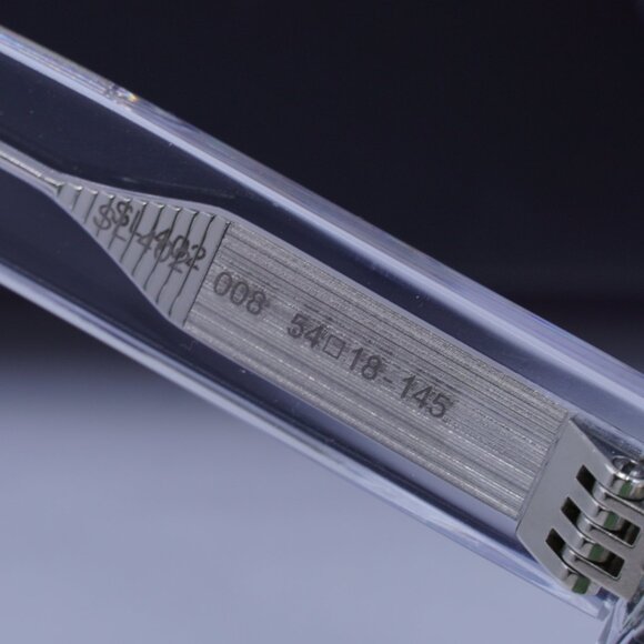 Saint Laurent SL402 008 Square Sunglasses - Transparent/Green - Picture 4 of 12